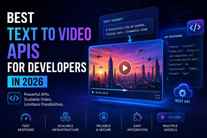 Best Text to Video APIs for Developers