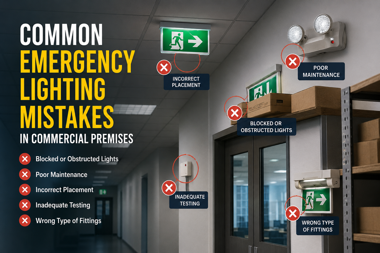 Common Emergency Lighting Mistakes